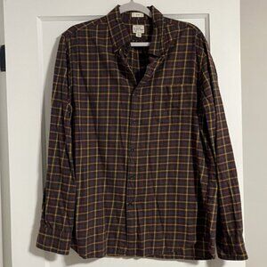 J Crew Plaid Brushed Twill Shirt